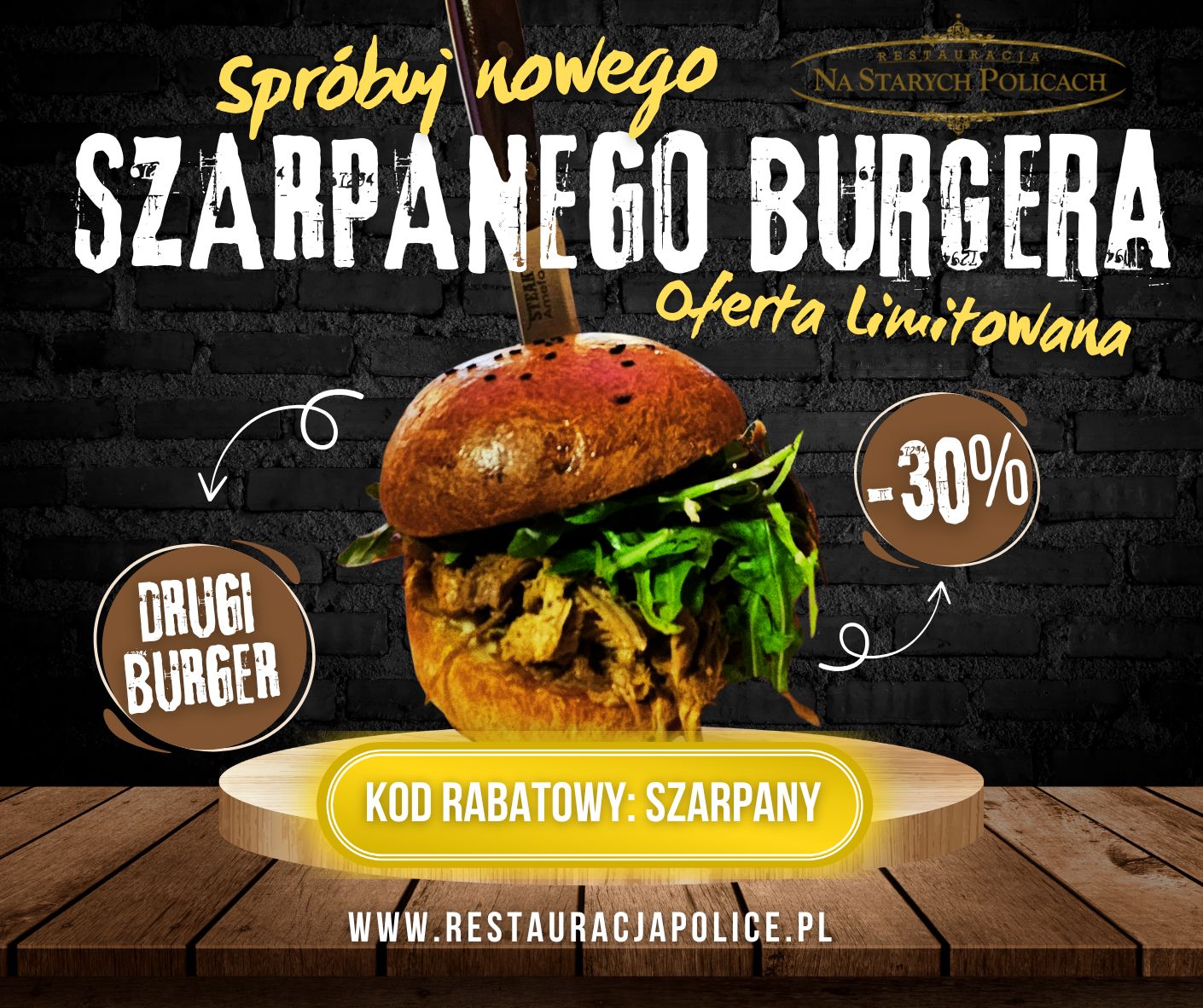Drugi Szarpany Burger -30%
