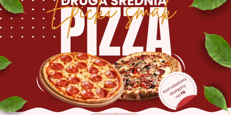 Red Modern Pizza Sale Facebook Post